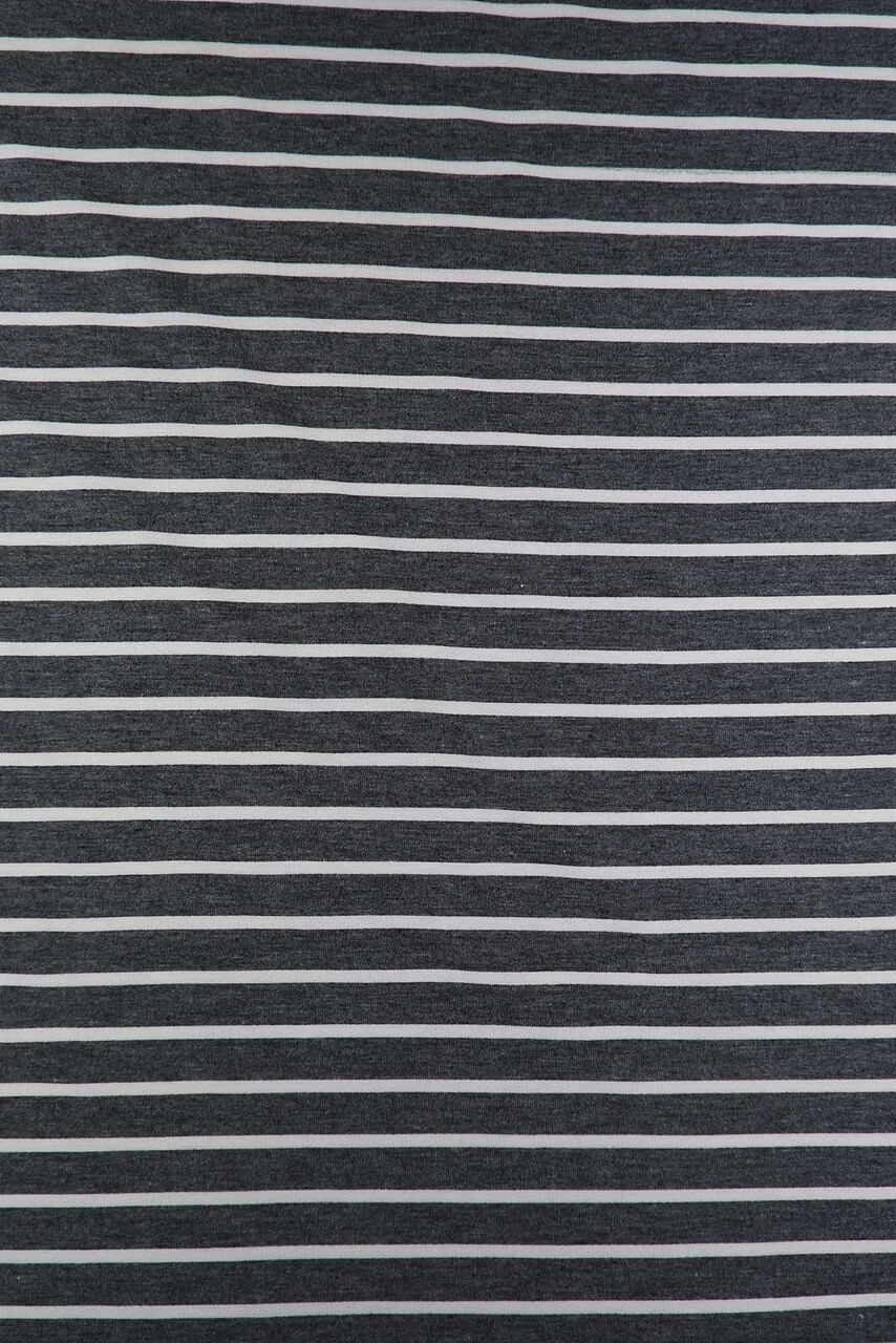 1 Yard French Terry Stripe Print Knit Fabric, 58/60″ Wide Poly Rayon Spandex Blend